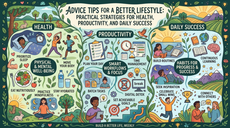 Advice Tips for a Better Lifestyle: Practical Strategies for Health, Productivity, and Daily Success