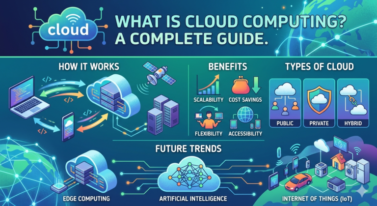 What Is Cloud Computing? Complete Guide to How Cloud Technology Works, Benefits, Types, and Future Trends