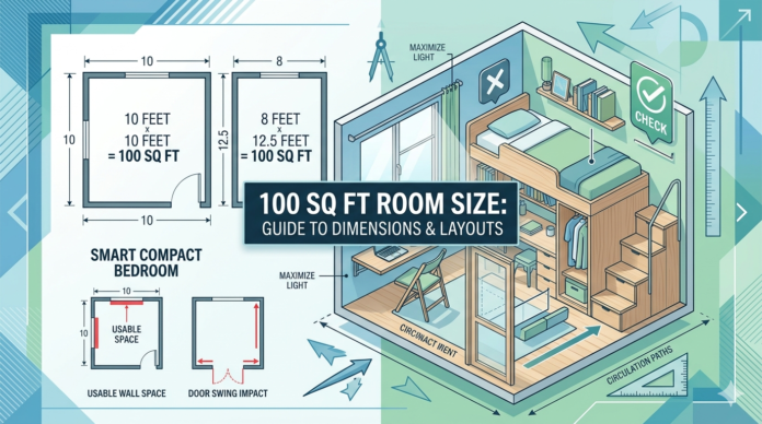 What Size Room Is 100 Square Feet