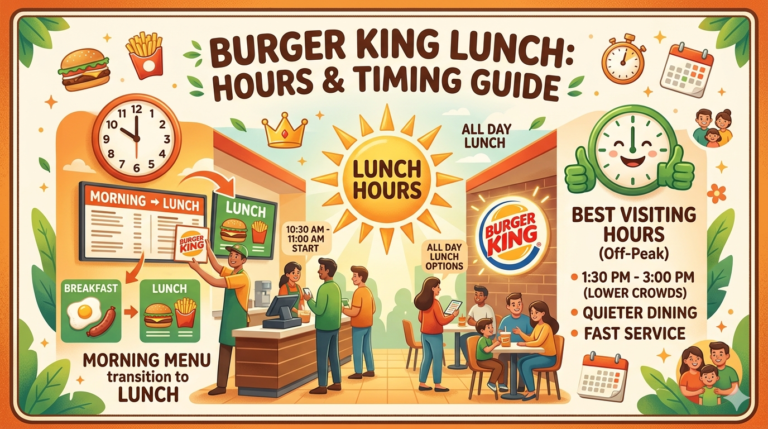 What Time Does Burger King Serve Lunch? Complete Guide to Burger King Lunch Hours, Menu Timing, and Best Visiting Hours