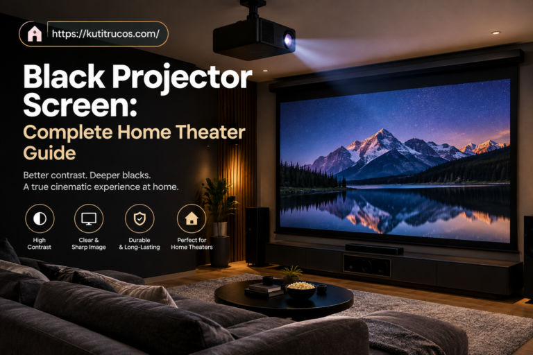 Black Projector Screen Complete Home Theater Guide
