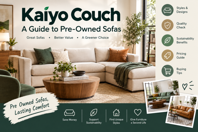 Kaiyo Couch A Guide to Pre-Owned Sofas
