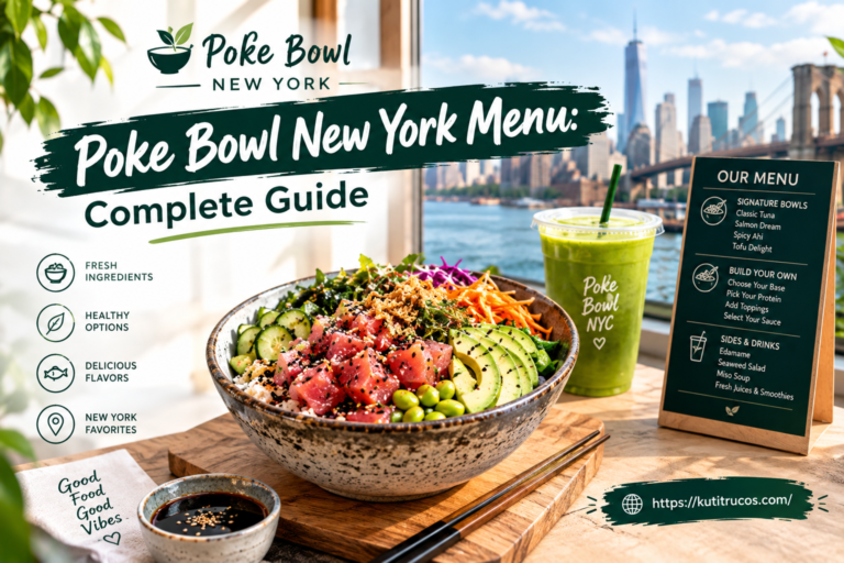 Poke Bowl New York Menu