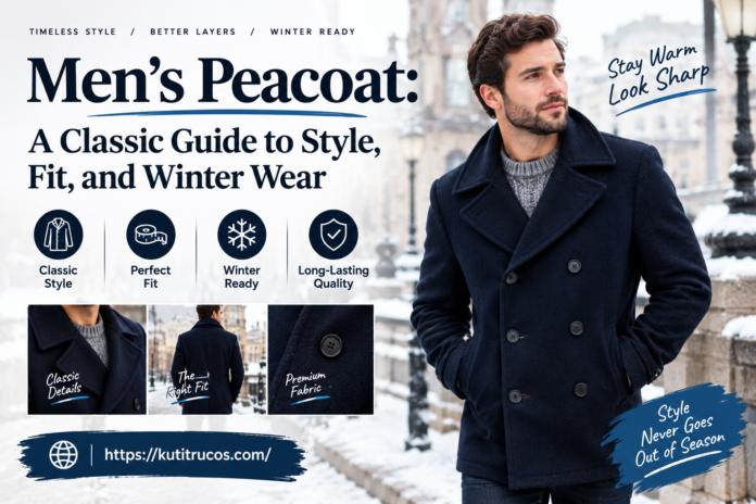 Men’s Peacoat A Classic Guide to Style, Fit, and Winter Wear