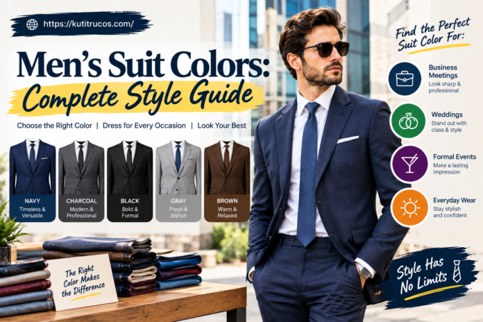 Men’s Suit Colors Style Guide