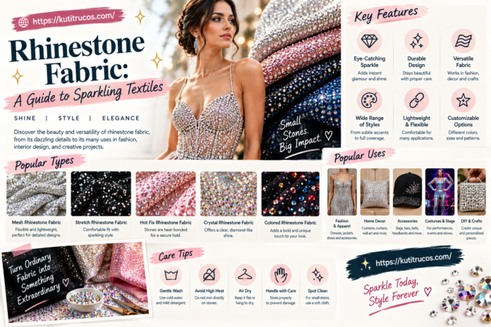Rhinestone Fabric_ Sparkle, Style & Elegance