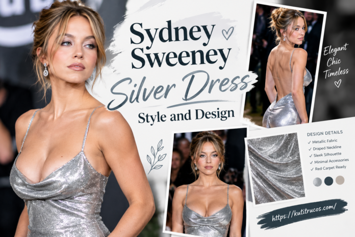 Sydney Sweeney’s Silver Dress Editorial