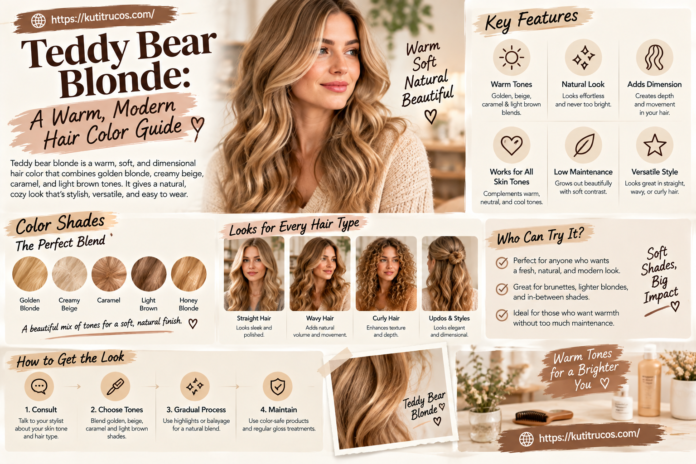 Teddy Bear Blonde Hair Color Guide